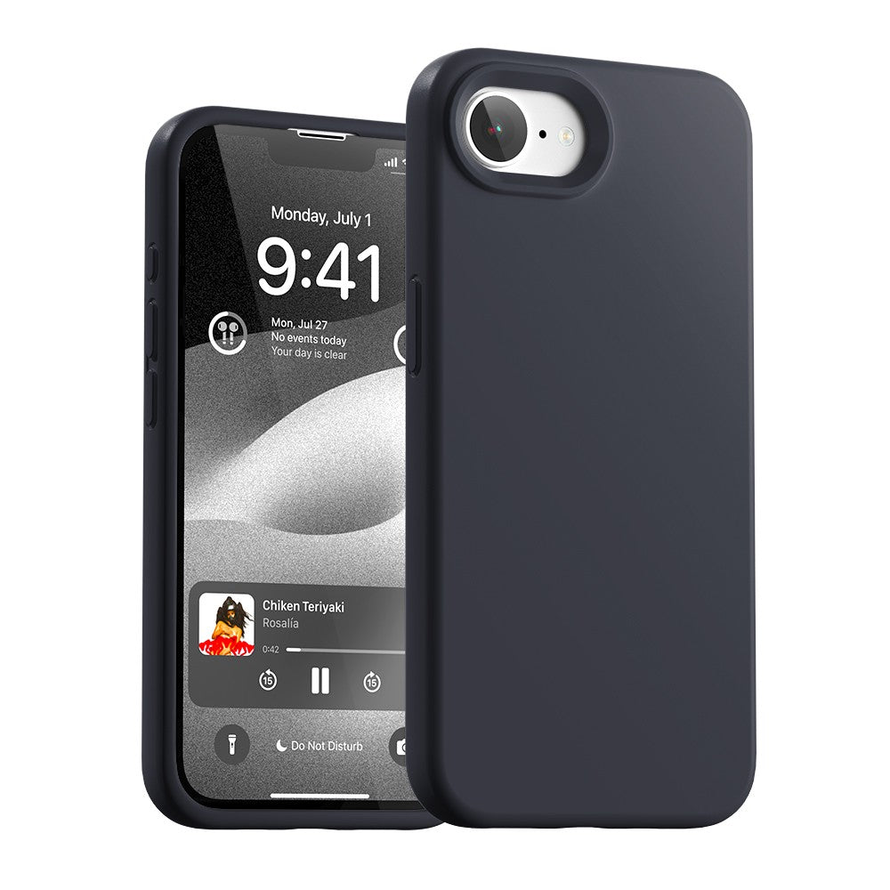 Dėklas Mercury Pure Magsafe Silicon Case Apple iPhone 16e/17e tamsiai mėlynas