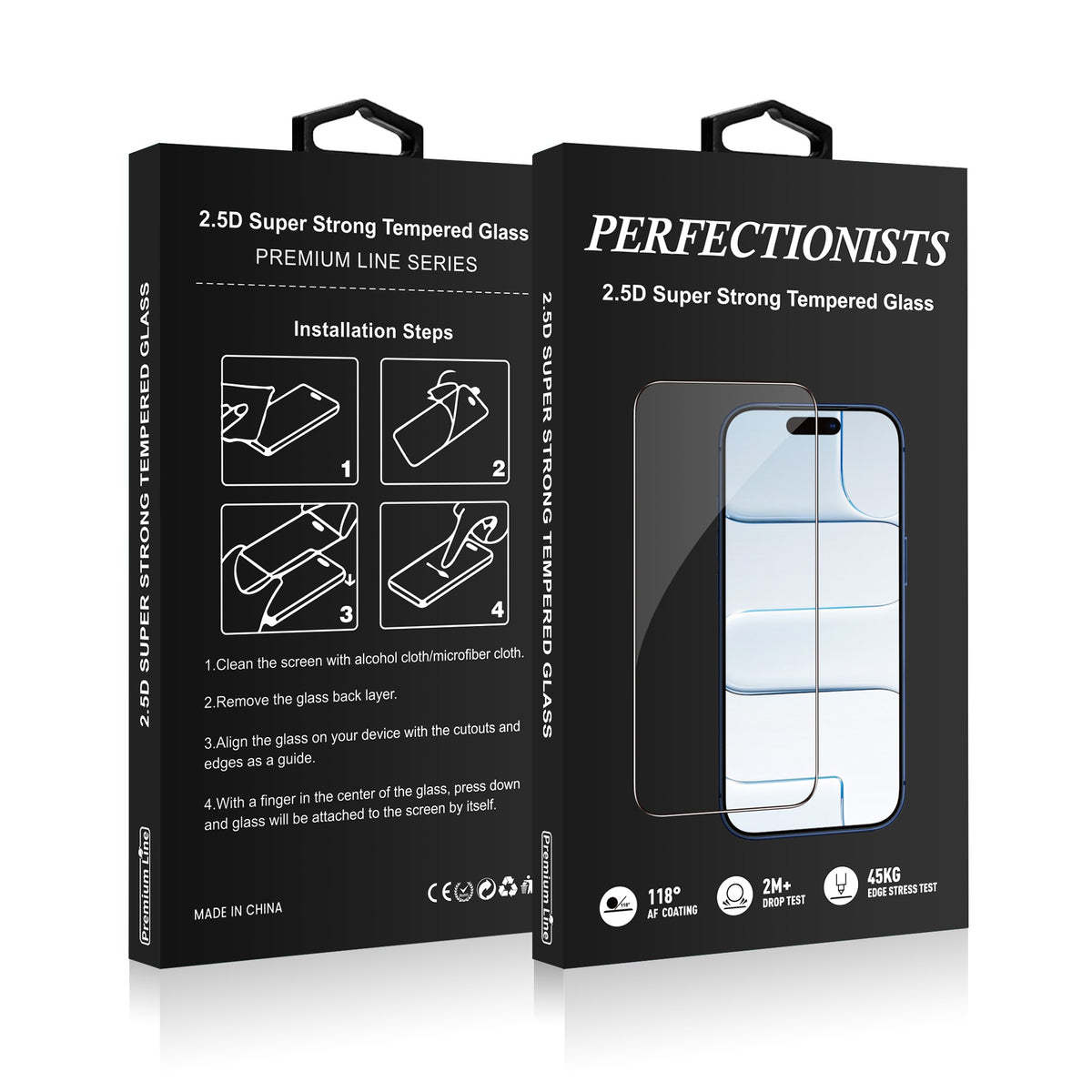 LCD apsauginis stikliukas Perfectionists 2.5D Super Strong Tempered Glass Samsung S938 S25 Ultra juodas