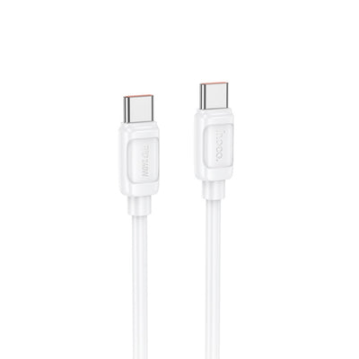 USB kabelis Hoco X115 240W USB-C to USB-C 1.0m baltas