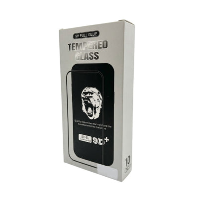 LCD apsauginis stikliukas 9D Gorilla Apple iPhone 15 Pro juodas (10 vnt. rinkinys)