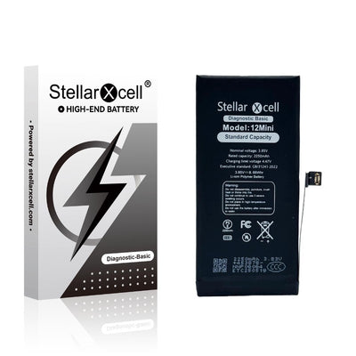 Akumuliatorius StellarXcell Diagnostic Apple iPhone 12 mini 2227mAh (Standart Capacity + HQ Copy BMS)