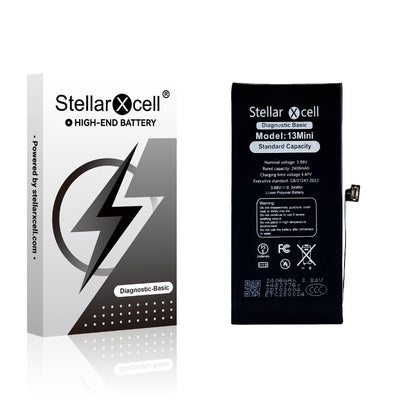 Akumuliatorius StellarXcell Diagnostic Apple iPhone 13 mini 2410mAh (Standart Capacity + HQ Copy BMS)