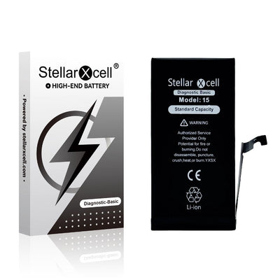 Akumuliatorius StellarXcell Diagnostic Apple iPhone 15 3349mAh (Standart Capacity + HQ Copy BMS)