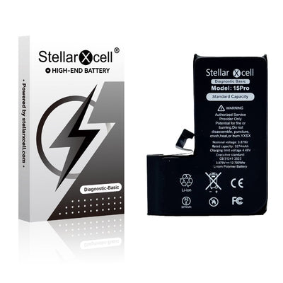 Akumuliatorius StellarXcell Diagnostic Apple iPhone 15 Pro 3274mAh (Standart Capacity + HQ Copy BMS)