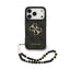 Dėklas Guess PU 4G Metal Logo Strap Apple iPhone 17 Pro Max juodas