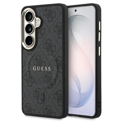 Dėklas Guess PU Leather 4G Gold Frame Magnetic Samsung S942 S26 juodas
