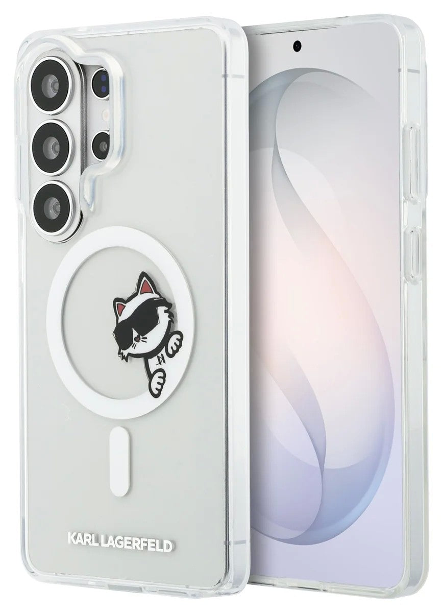 Dėklas Karl Lagerfeld IML Choupette Peekaboo Logo Magnetic Samsung S948 S26 Ultra