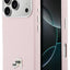 Dėklas Karl Lagerfeld PU Karl and Choupette Heads Pins MagSafe Apple iPhone 17 Pro Max rožinis