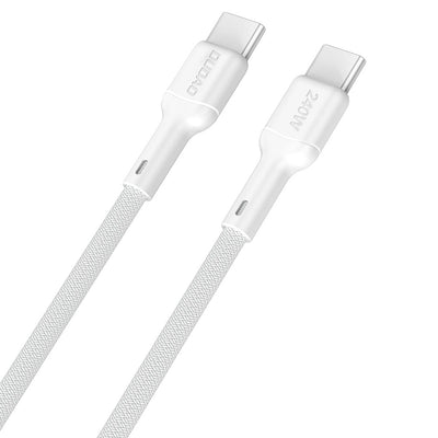 USB kabelis Dudao L9CMax USB-C to USB-C 240W 2.0m baltas