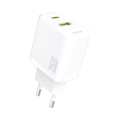Įkroviklis Dudao A26T GaN 25W USB-C/USB-A baltas