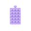 Silikoninis laikiklis su siurbtukais Setty SP-MUN-01 violetinis
