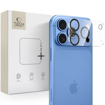 Apsauginis stikliukas kamerai Tech-Protect Cam Fit+ Apple iPhone 18 Pro skaidrus