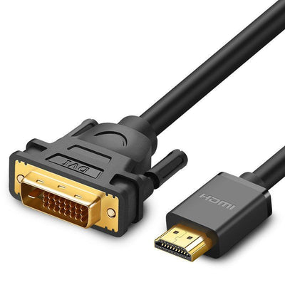 Kabelis Ugreen HD106 HDMI to DVI (24+1) Bidirectional 1.5m juodas (11150)