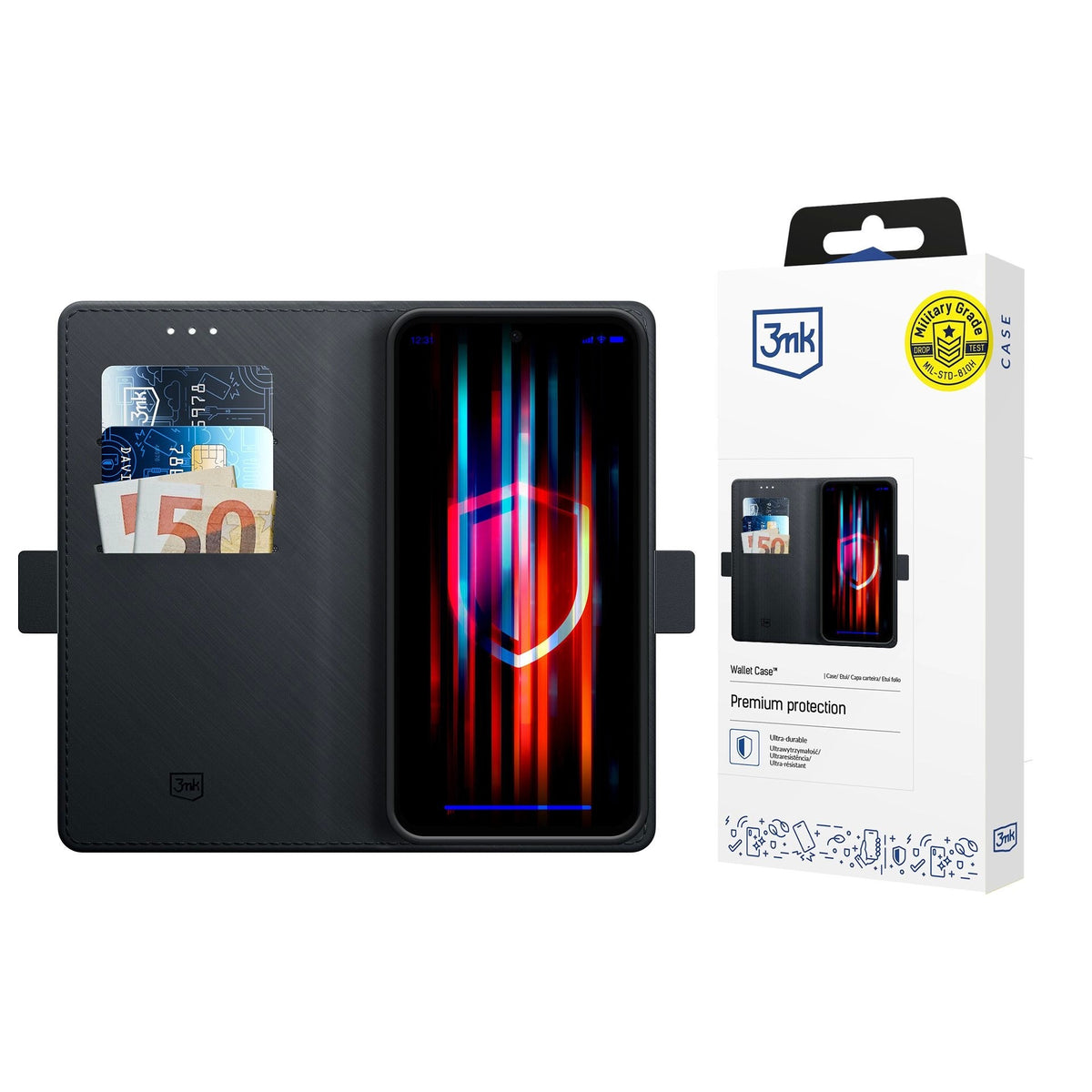 Dėklas 3mk Wallet Case Samsung S741 S26 FE juodas