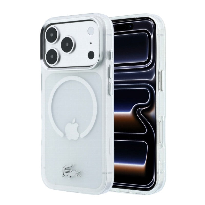 Dėklas Lacoste IML Frosted Petit Pique Metal Logo MagSafe Apple iPhone 18 Pro Max