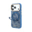 Dėklas Guess PU 4G Ring Stand MagSafe Apple iPhone 18 Pro mėlynas