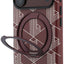 Dėklas Lacoste PVC Semi Wrap Blend Ring Stand MagSafe Apple iPhone 18 Pro Max tamsiai raudonas