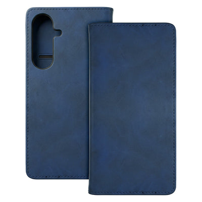 Dėklas Smart Suede Samsung S741 S26 FE tamsiai mėlynas