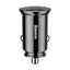 Automobilinis įkroviklis Baseus Circular Plastic 30W USB-C/USB-A juodas CCALL-YS01