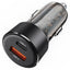 [Pažeista pakuotė] Automobilinis įkroviklis Acefast B12 60W USB-C/USB-A juodas